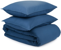 Комплект постельного белья Tkano Essential TK20-BLI0007 (темно-синий) - 