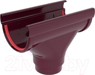Изображение товара Воронка водосточная Grand Line Дизайн 135 ПВХ RAL 3005 (бордовый)