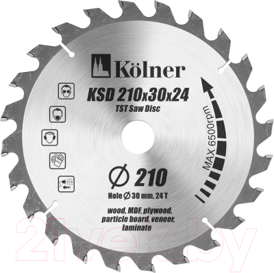Пильный диск Kolner KSD 210x30x24