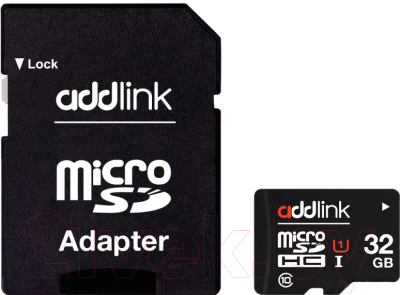 Карта памяти Addlink microSDHC UHS-I (сlass 10) 32GB (AD32GBMSH310A)