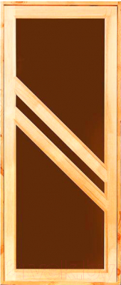 Стеклянная дверь для бани/сауны Добропаровъ Диагональ / 2681421