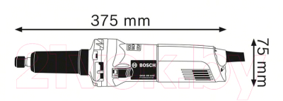 Профессиональная прямая шлифмашина Bosch GGS 28 LC Professional (0.601.221.000)