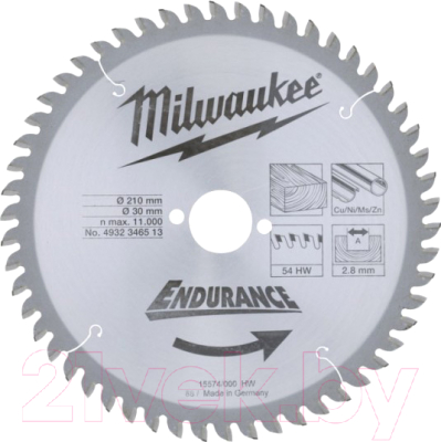 Пильный диск Milwaukee 4932430720
