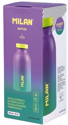 Бутылка для воды Milan Sunset Series / 643012SN (сиреневый/бирюзовый)