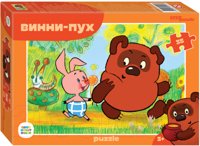 Изображение товара Пазл Step Puzzle Винни Пух / 91413 (35эл)