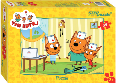Изображение товара Пазл Step Puzzle Три кота / 91150 (35эл)