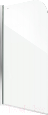 Стеклянная шторка для ванны Saniteco SN-21 (140x80, прозрачное стекло)