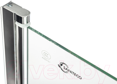 Стеклянная шторка для ванны Saniteco SN-21-Line (140x80)