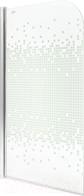 Стеклянная шторка для ванны Saniteco SN-21-Mosaic (140x80)