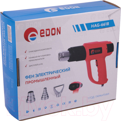 Строительный фен Edon HAG-6618
