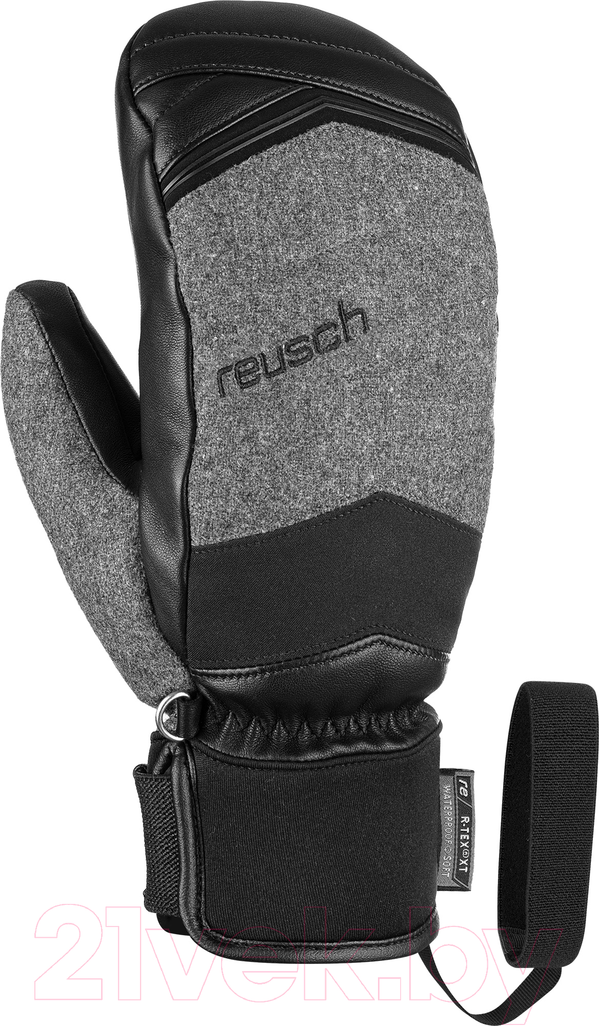 Варежки лыжные Reusch Laura R-Tex Xt / 6131550-7711 (р-р 6.5, Mitten Black/Grey Alpine Melange)