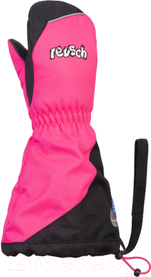 Перчатки лыжные Reusch Walter R-Tex XT Mitten / 4985502-3963 (р-р 2, Pink Glo/Black)