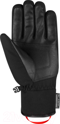 Перчатки лыжные Reusch Luca R-Tex XT / 6101251-7680 (р-р 7.5, Black/Black Melange/Fire Red)