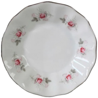 Тарелка закусочная (десертная) Thun 1794 Bernadotte Бледные розы / БЕР0255 - 