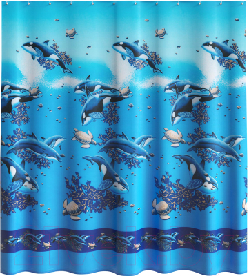 Изображение товара Шторка-занавеска для ванны FORA Косатки PH60