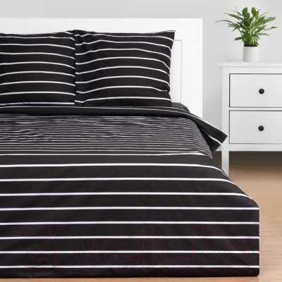 Комплект постельного белья Этель Black stripes / 6632187