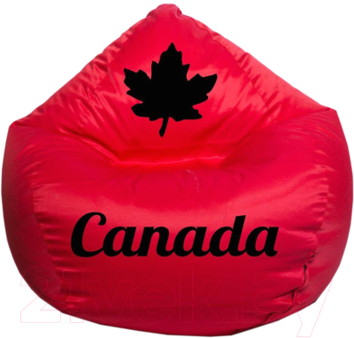 Бескаркасное кресло Devi Bag Груша XL П-23 (красный/канада)