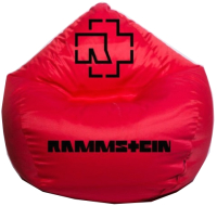 Бескаркасное кресло Devi Bag Груша XL П-26 (красный/рамштайн) - 