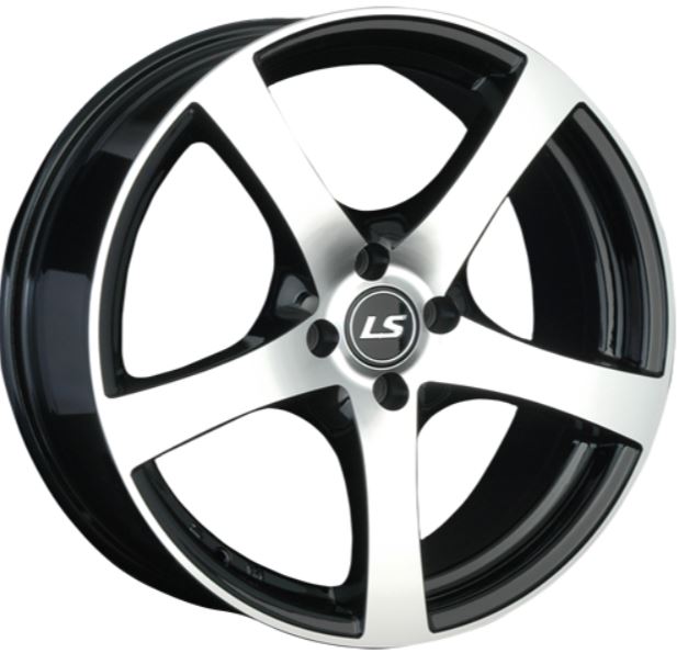Литой диск LS wheels LS 357 17x7" 4x98мм DIA 58.6мм ET 28мм BKF