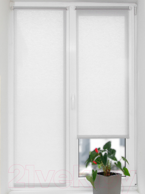 Рулонная штора АС МАРТ Меринос 110x160 (светло-серый)