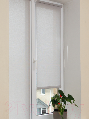 Рулонная штора АС МАРТ Меринос 120x160 (светло-серый)