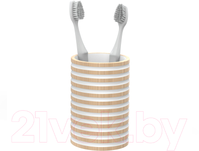 Стакан для зубной щетки и пасты FORA FOR-SPL044NAT