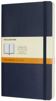 Записная книжка Moleskine Classic Soft Large / 430980 (96л, синий сапфир) - 