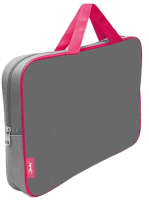 Папка-портфель Оникс ПМД 4-42 (серый/розовый) - 