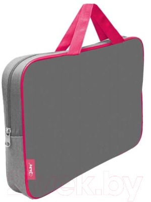 Папка-портфель Оникс ПМД 4-42 (серый/розовый)