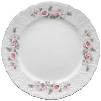 Тарелка столовая обеденная Thun 1794 Bernadotte Бледные розы / БЕР0277 - 
