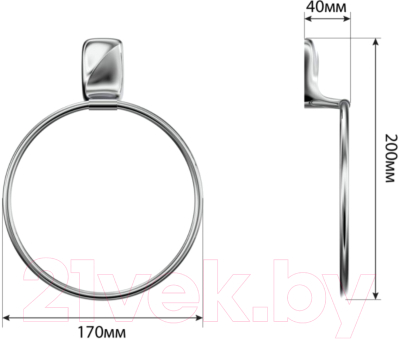 Кольцо для полотенца FORA FOR-FL011