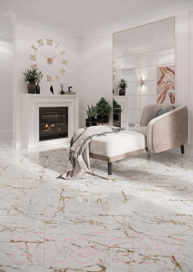 Плитка Beryoza Ceramica Pasadena G белый (418x418) — фото 3