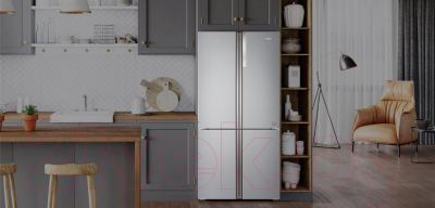 Холодильник с морозильником Haier HTF-610DM7RU