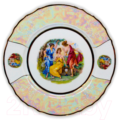 Тарелка столовая обеденная Thun 1794 Bernadotte Мадонна, перламутр / БЕР0577 (21см)