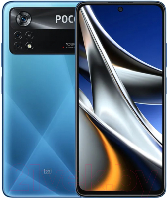 Смартфон POCO X4 Pro 6GB/128GB 5G (лазерный синий)
