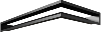 Решетка вентиляционная для камина Fire&Wood Luft 400x600x90 (черный, левый) - 