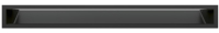 Решетка вентиляционная для камина Fire&Wood Luft 90x800 (черный) - 
