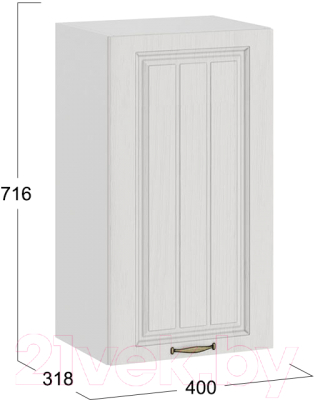 Шкаф навесной для кухни ТриЯ Лина 1В4 (белый)