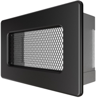 Решетка вентиляционная для камина Fire&Wood Прямоугольная 11x24 (черный) - 