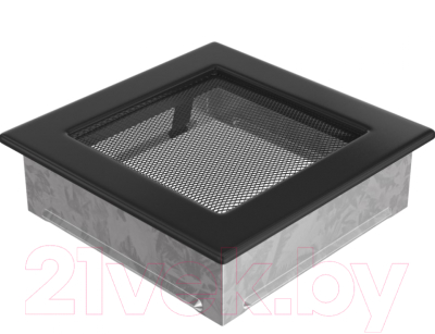 Решетка вентиляционная для камина Fire&Wood Прямоугольная 17x17 (черный)