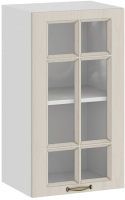 Шкаф навесной для кухни ТриЯ Лина 1В4С (белый/крем) - 