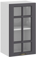 Шкаф навесной для кухни ТриЯ Лина 1В4С (белый/графит) - 