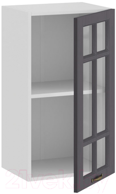 Шкаф навесной для кухни ТриЯ Лина 1В4С (белый/графит)
