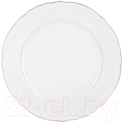Тарелка закусочная (десертная) Thun 1794 Bernadotte Отводка золото / БЕР0075 (17см)