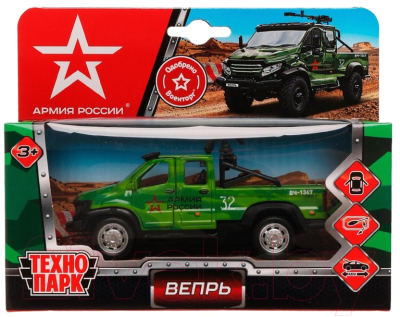Автомобиль игрушечный Технопарк Газ Вепрь Армия России / VEPRNEXT-12GUN-AR