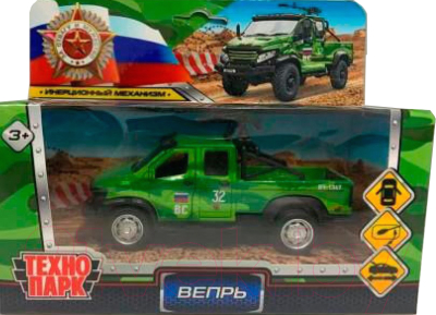Автомобиль игрушечный Технопарк Газ Вепрь / VEPRNEXT-12GUN-MILGN