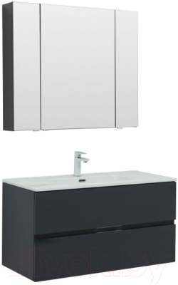 Комплект мебели для ванной Aquanet Алвита New 100 / 274201
