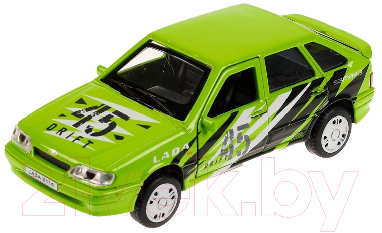 Автомобиль игрушечный Технопарк Lada -2114 Samara Спорт / 2114-12SRT-GN