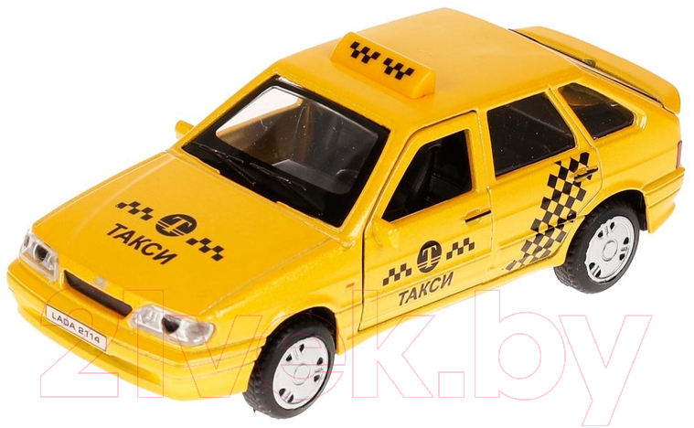 Автомобиль игрушечный Технопарк Lada -2114 Samara Такси / 2114-12TAX-YE