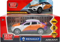 Автомобиль игрушечный Технопарк Renault Arkana Каршеринг / ARKANA-12DEL-OGWH - 